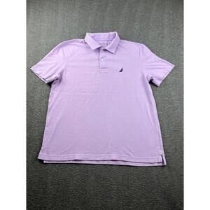 Nautica Men's Lavender Cotton‎ Polo Shirt Size Medium